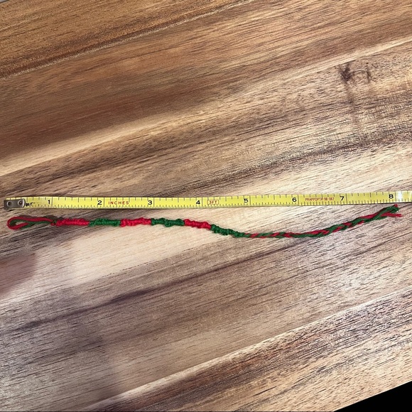 3/$11 Red & Green Threaded Bracelet - Picture 3 of 5